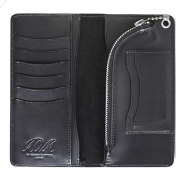 ADDICT Clothes Long Wallet Black Trucker Biker Streetwear Rugged - Picture 1 of 16